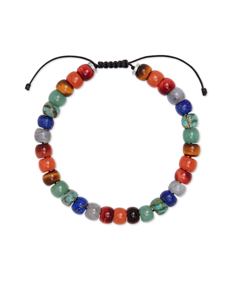Cade Oxidized Sterling Silver Corded Bracelet in Multi Mix image number 3